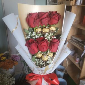 Ramos Rosas Rojas más Chocolate
